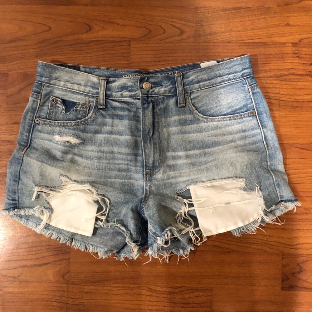 Vintage hi-rise festival jean shorts
